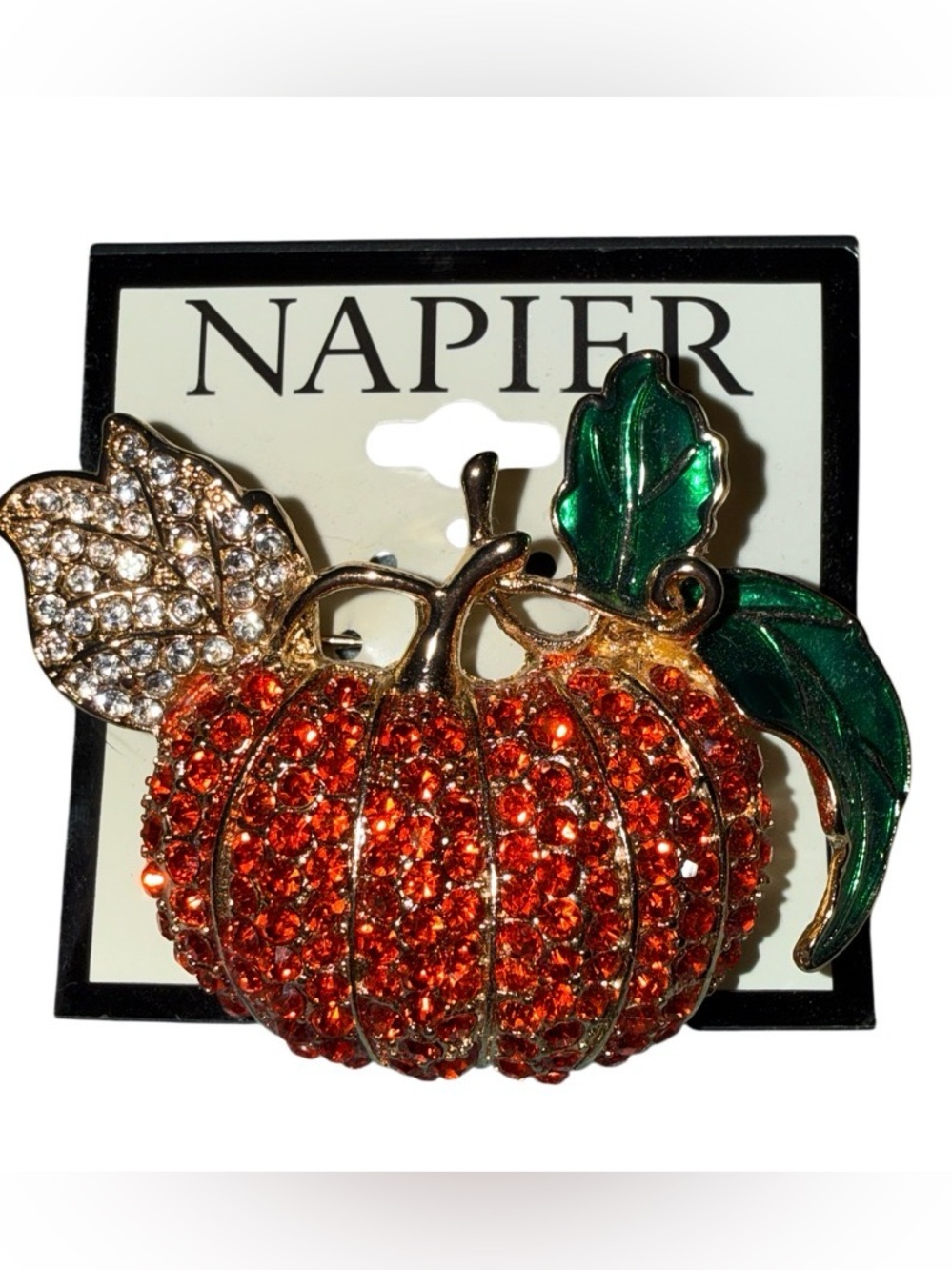 Napier Pumpkin Pin Brooch